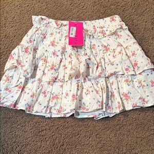 Floral Ruffle Skort for Kids Size Girls Large NWT. Adorable!
